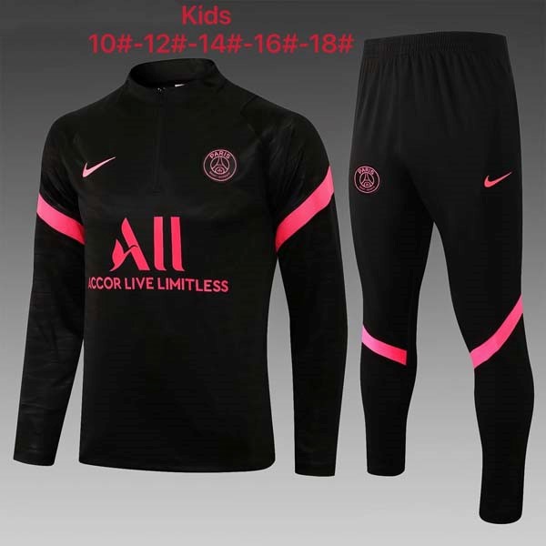 Niños Chandal Paris Saint Germain 2022 Negro Rosa